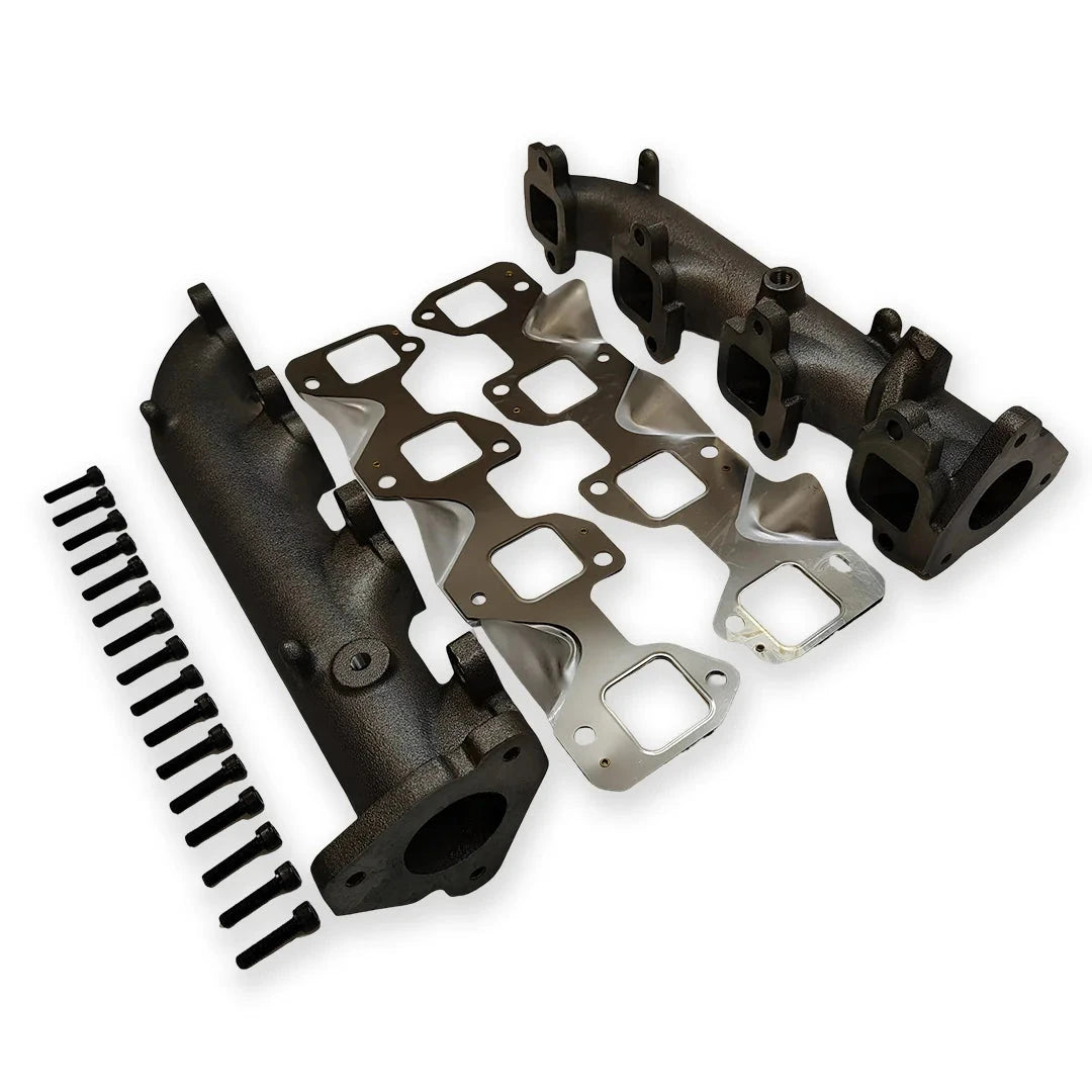 Dieselr High Flow Exhaust Manifold w/o EGR Provision - Pair | 2017–2026 Duramax L5P Exhaust Manifold Dieselr Parts 