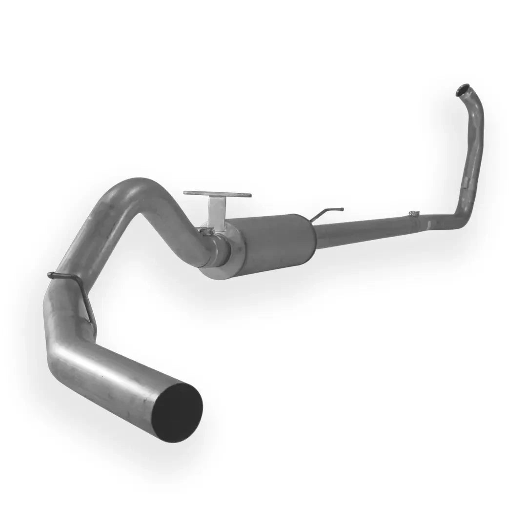 Dieselr Aluminized Exhaust System | Ford 6.0L F250/350/Harley Powerstroke 2003-2007 Aluminized Exhaust Dieselr Parts 4-inch Turbo Back with muffler (Automatic Only) 