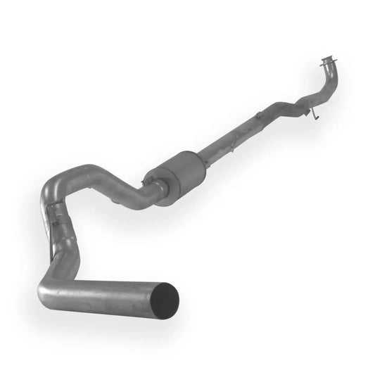 Dieselr Aluminized Downpipe Back Exhaust Single | Cab & Chassis GM 2500/3500 6.6L DURAMAX L5P 2017-2019 Aluminized Race Pipe Dieselr Parts 4-inch Downpipe Back Exhaust with Muffler