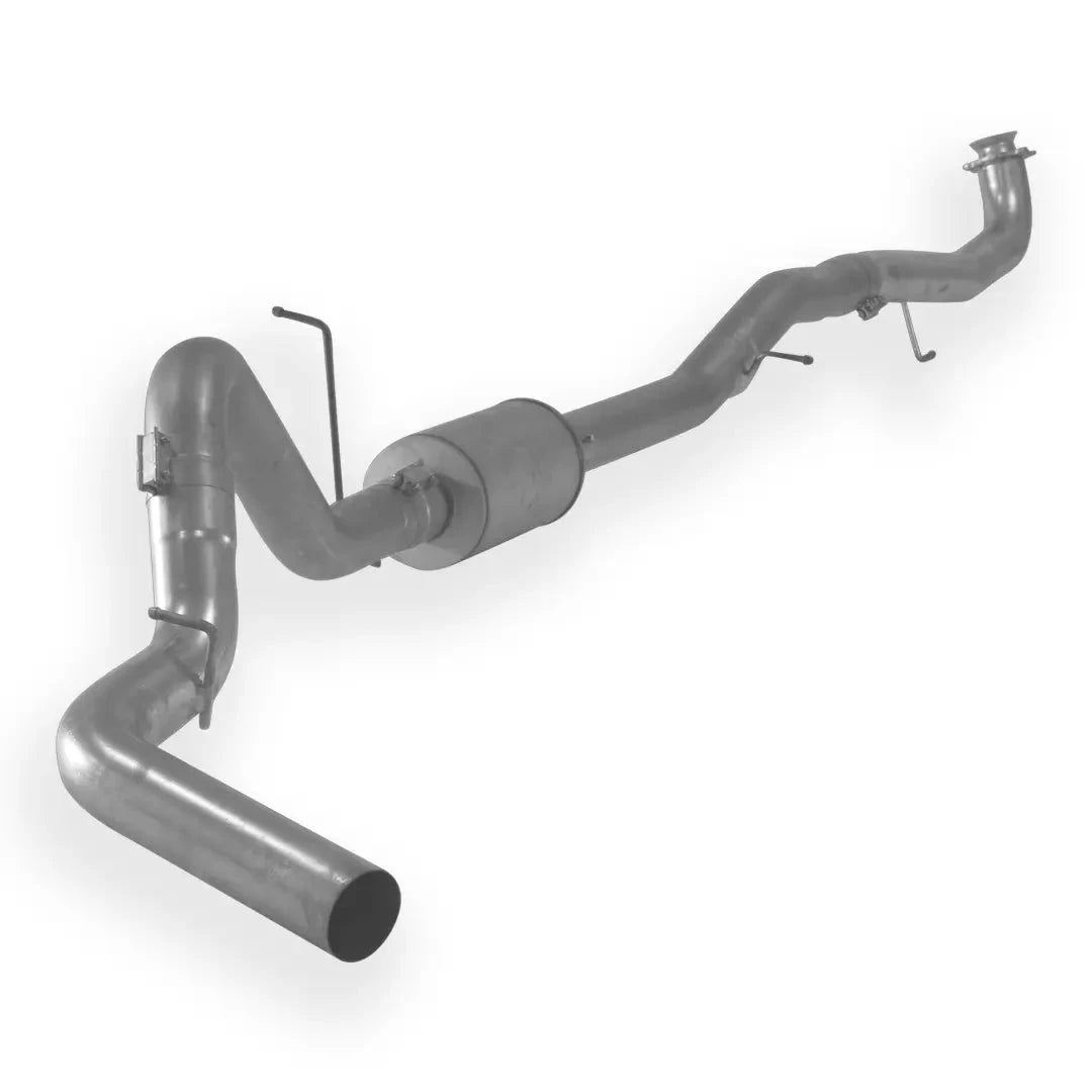 Dieselr Aluminized Downpipe Back Single | GM 2500/3500 6.6L DURAMAX L5P 2017-2019 Aluminized Race Pipe Dieselr Parts 5-inch Exhaust with Muffler 