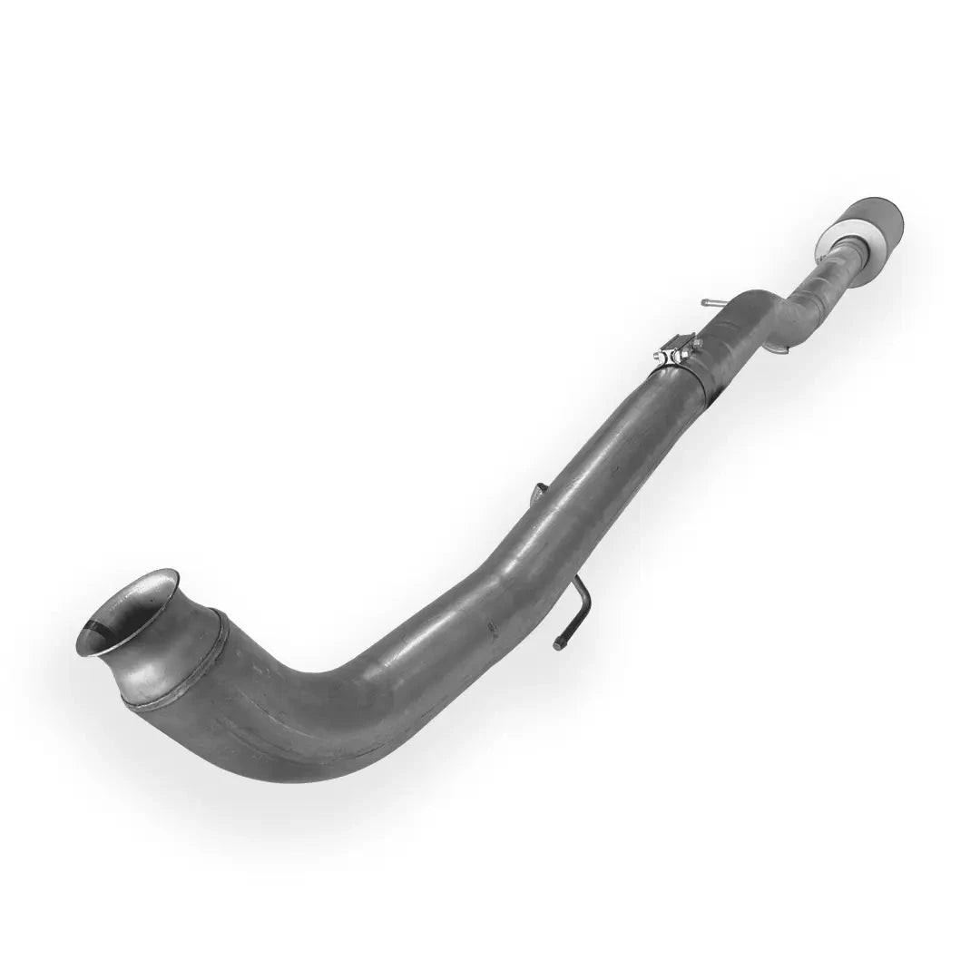 Dieselr Aluminized 4" Cat & DPF Race Pipes| GM 2500/3500 6.6L DURAMAX LML 2011-2015 Aluminized Race Pipe Dieselr Parts 4-inch Race Pipe with Muffler 