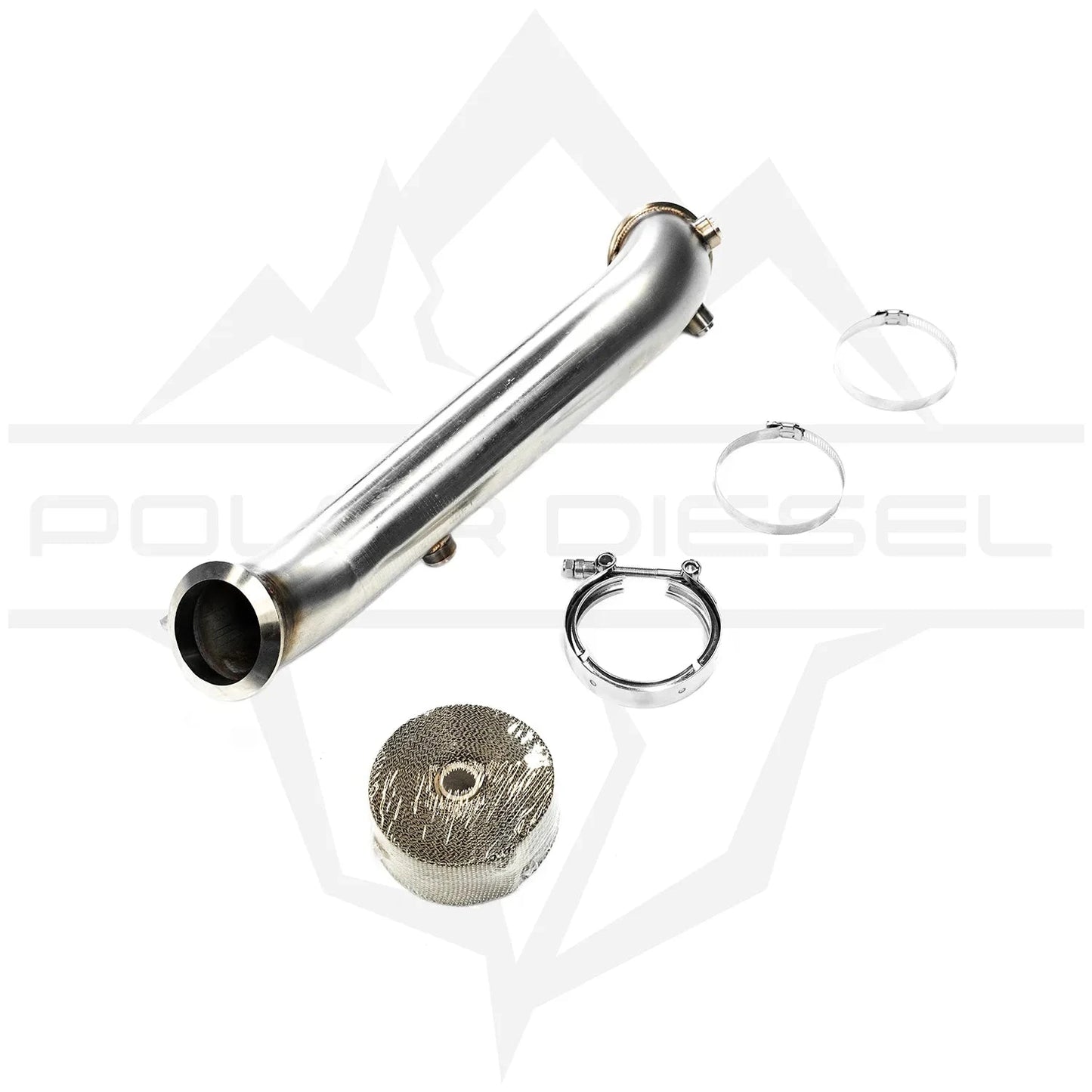 2011-2016 Duramax 6.6L Polar Downpipe Turbocharger Down Pipe Polar Diesel 