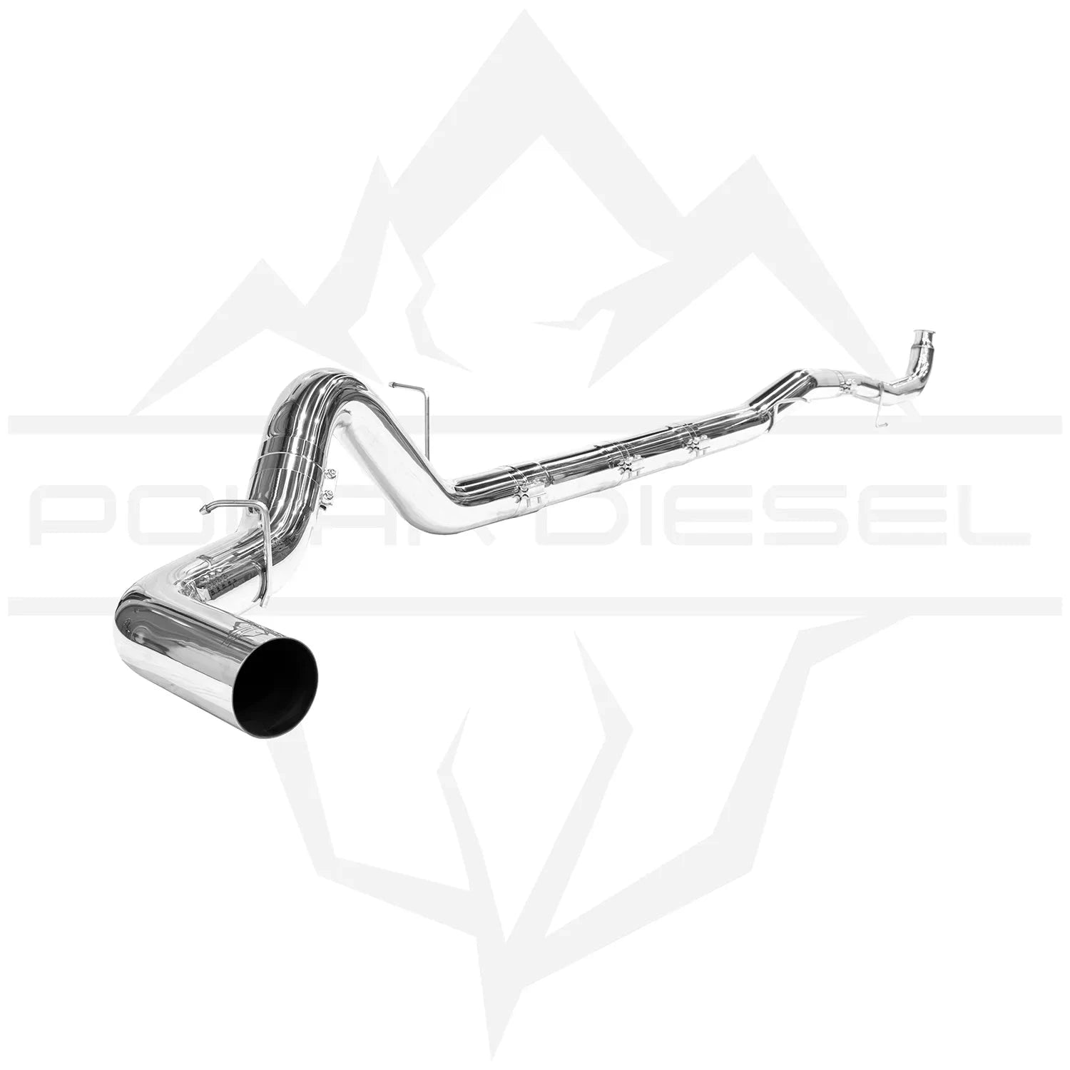 2011-2015 Duramax 6.6L 304SS 5" Polished Polar Exhaust Exhaust Polar Diesel 
