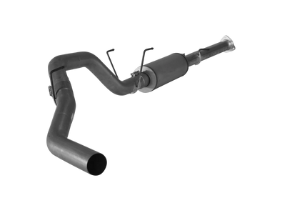 Downpipe Back Exhaust - Single (2013-2018 Dodge 2500/3500 6.7L Cummins) Exhaust DIESELR Tuning 4" With Muffler 