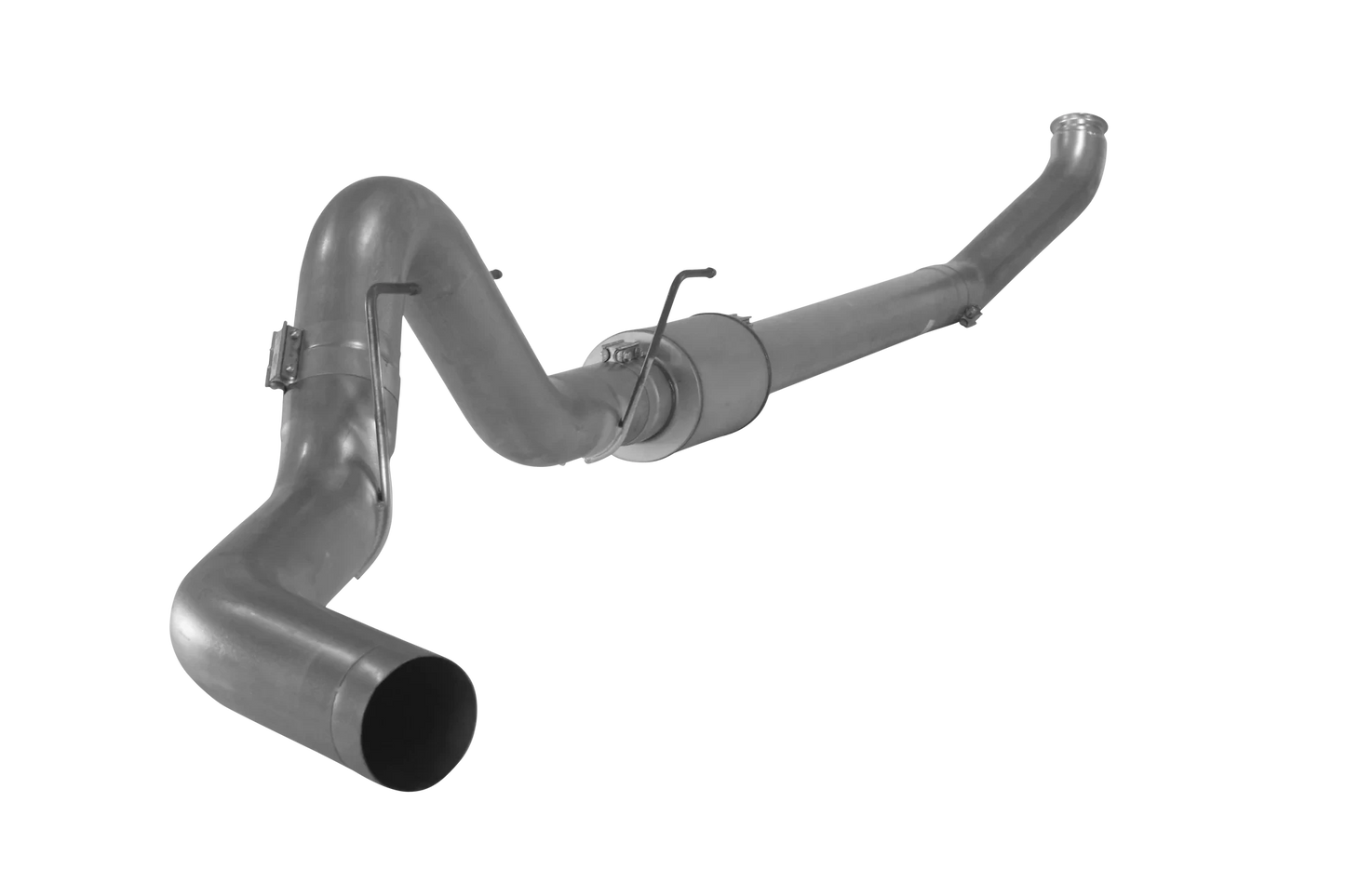 DIESELR Turbo Back Exhaust - Single (2004.5-2007 Dodge 5.9L Cummins) Stainless Steel Exhaust Dieselr Parts 4" With Muffler 
