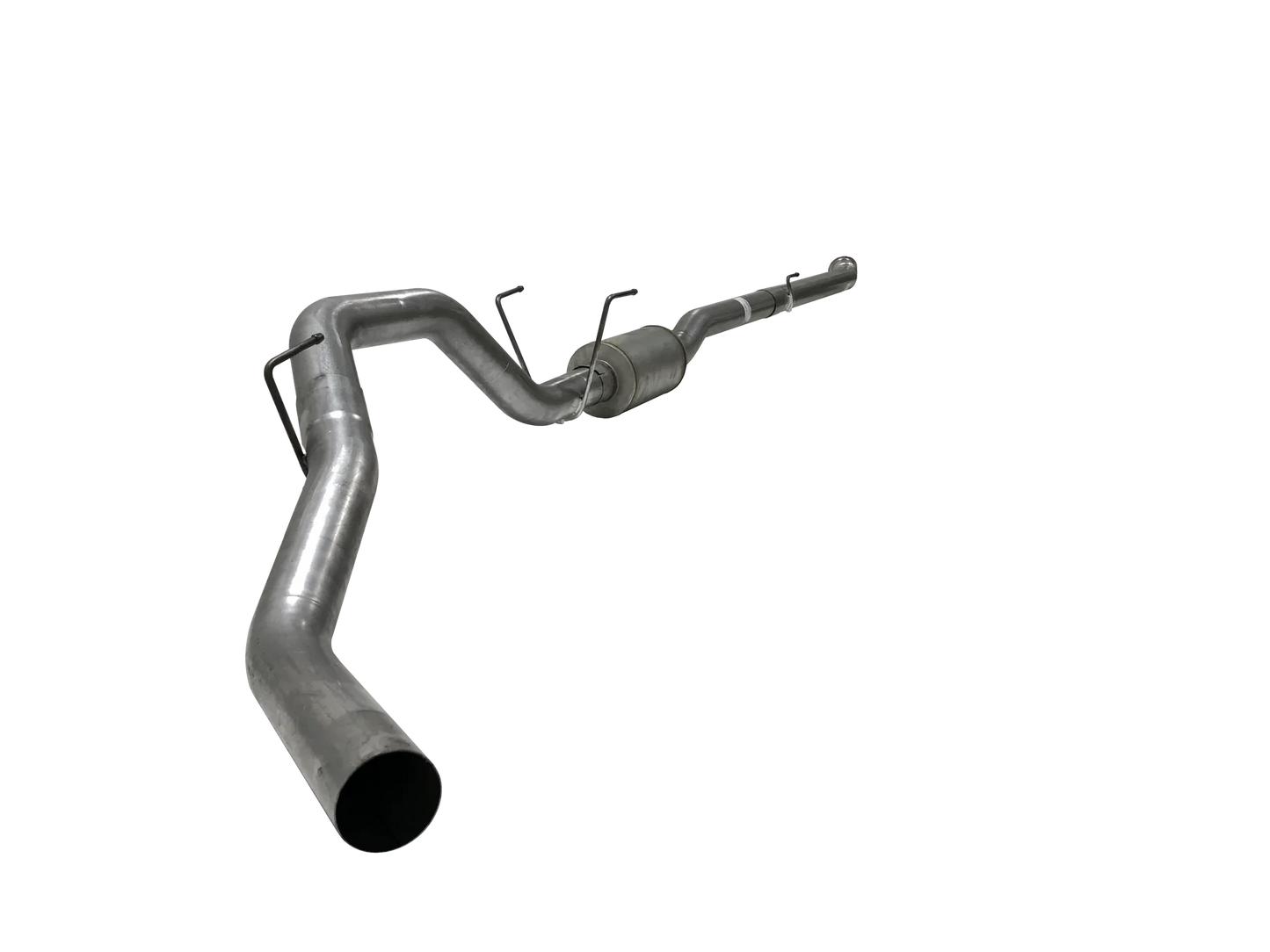 DIESELR Downpipe Back Exhaust - Single (2019+ Ram 2500/3500 6.7L Cummins) Stainless Steel Exhaust Dieselr Parts 4" With Muffler 