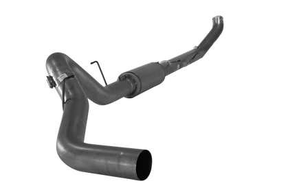 Downpipe Back Exhaust - Single (2013-2018 Dodge 2500/3500 6.7L Cummins) Exhaust DIESELR Tuning 5" With Muffler 