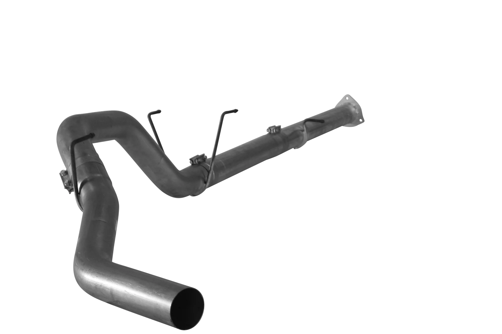 Downpipe Back Exhaust - Single (2013-2018 Dodge 2500/3500 6.7L Cummins) Exhaust DIESELR Tuning 4" No Muffler 