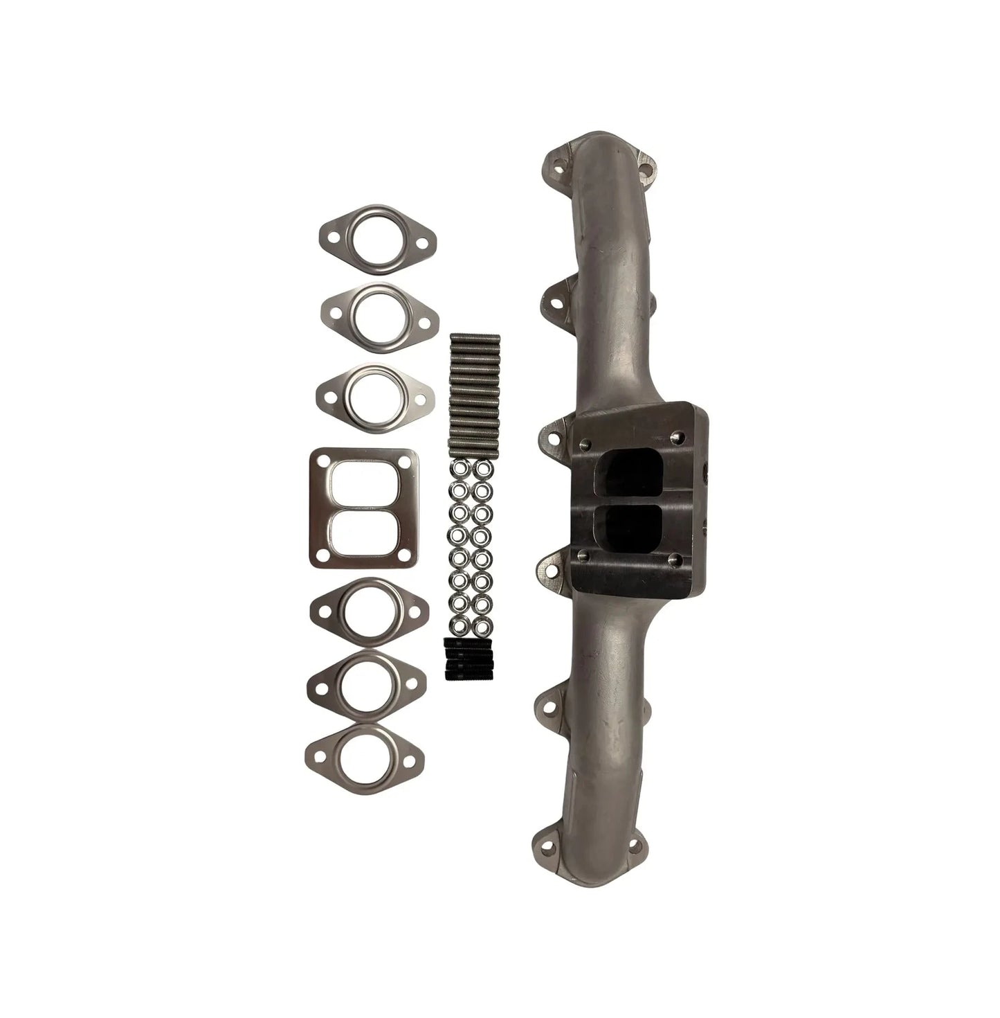 DIESELR Cast Stainless 2nd. Gen Swap Exhaust Manifold - T4 Mount (1998.5-2024 Cummins 5.9L/6.7L) Exhaust Manifold Dieselr Parts 