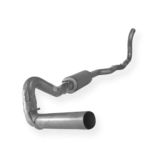 Dieselr Aluminized 4" Turbo Back Exhaust Single | Dodge 2500/3500 5.9L Cummins 1989-1993 Aluminized Exhaust Dieselr Parts 4-inch with muffler 