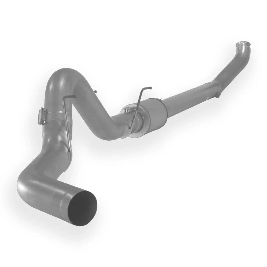 Dieselr Aluminized Turbo Back Exhaust Single | Dodge 2500/3500 5.9L Cummins 2004.5-2007 Aluminized Cat Back Exhaust Dieselr Parts 5-inch Exhaust with Muffler 