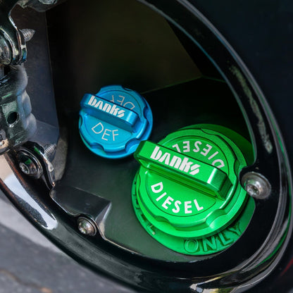 Banks Revolver Billet Diesel & DEF Cap Kit - Dodge RAM 6.7L Cummins (2013-2019) / RAM 1500 3.0L EcoDiesel (2014-2018) Billet Diesel and DEF Cap Kit Banks Power 