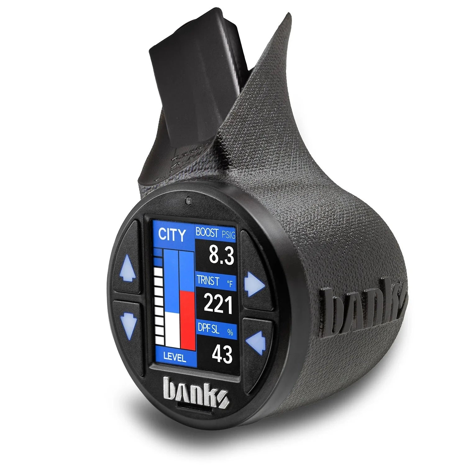 Banks iDash Stealth Pod Mounts 6.7L Ford Powerstroke Super Duty (2023-2026) and 3.0L F-150 (2021-2025) Grab Pillar iDash Gauge Mount Banks Power 