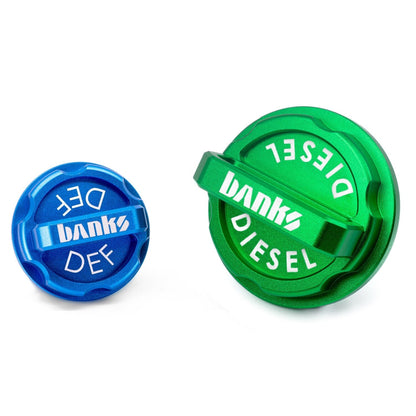 Banks Revolver Billet Diesel & DEF Cap Kit - Dodge RAM 6.7L Cummins (2013-2019) / RAM 1500 3.0L EcoDiesel (2014-2018) Billet Diesel and DEF Cap Kit Banks Power 