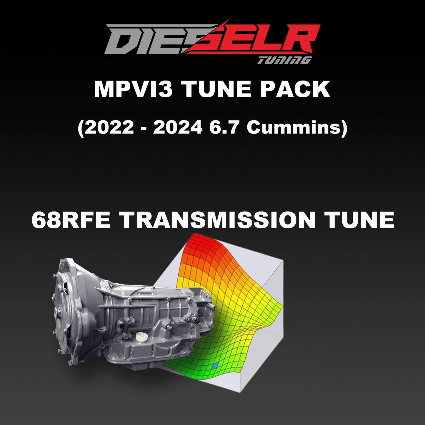 DIESELR MPVI3 68RFE Transmission Tune File (2022 Cummins 6.7L - 68RFE) Beta Tune Files DIESELR Tuning 