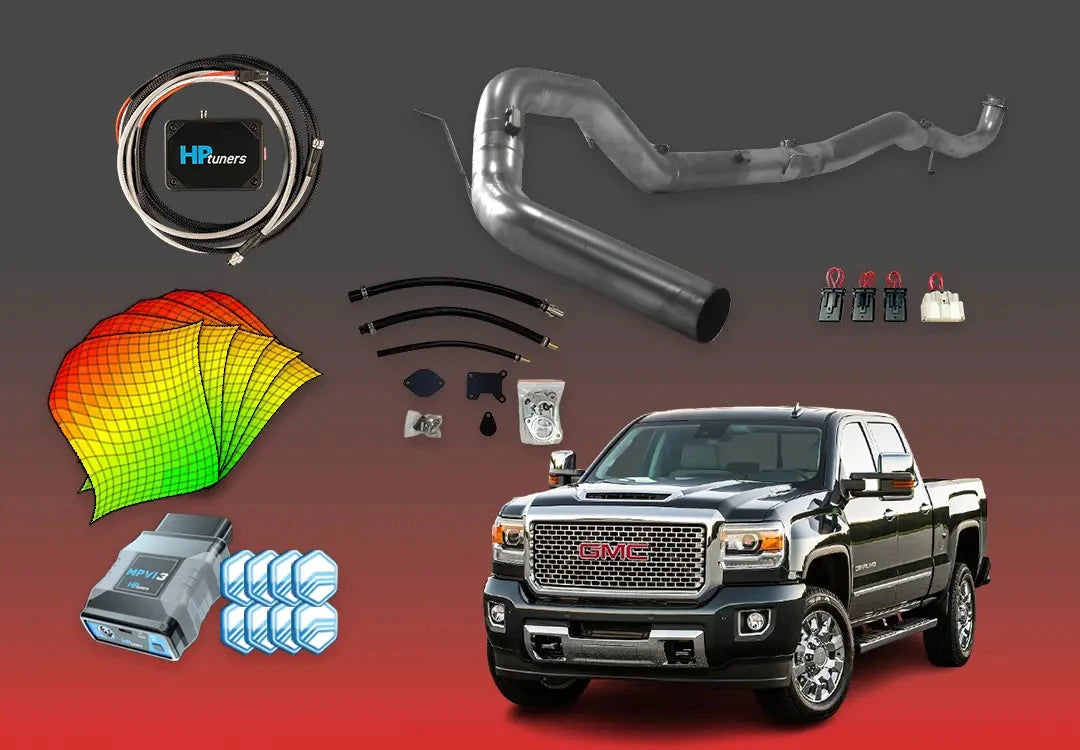 DIESELR GM Duramax L5P All In One Kit (2017-2023) All In One Kit (Basic) DIESELR Corp. 2017-2019 Shift-on-the-Fly (SOTF) 5-Inch Downpipe Back