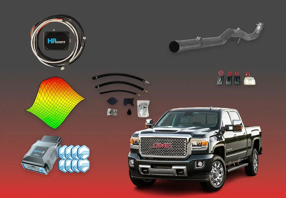 DIESELR GM Duramax L5P All In One Kit (2017-2023) All In One Kit (Basic) DIESELR Corp. 2017-2019 Single Tune Cat & Dpf Straight - Race Pipe
