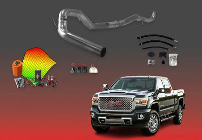DIESELR GM Duramax L5P All In One Kit (2017-2023) w/ Commander All In One Kit (Basic) DIESELR Corp 2017-2019 Single Tune 4-Inch Downpipe Back