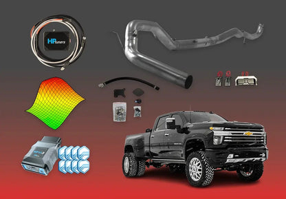 DIESELR GM Duramax L5P All In One Kit (2017-2023) All In One Kit (Basic) DIESELR Corp. 2020-2023 Single Tune 4-Inch Downpipe Back