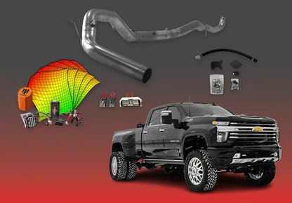 DIESELR GM Duramax L5P All In One Kit (2017-2023) w/ Commander All In One Kit (Basic) DIESELR Corp 2020-2023 Shift-on-the-Fly (SOTF) 5-Inch Downpipe Back
