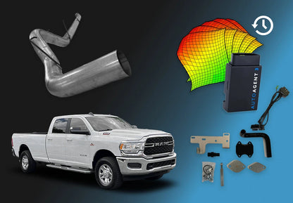 DIESELR 6.7L RAM Cummins All-In-One Kit w/ EZ Lynk (2022-2024) All In One Kit (Basic) DIESELR Corp 4 week support 4-Inch Downpipe Back (Stainless Steel) EGR Upgrade kit