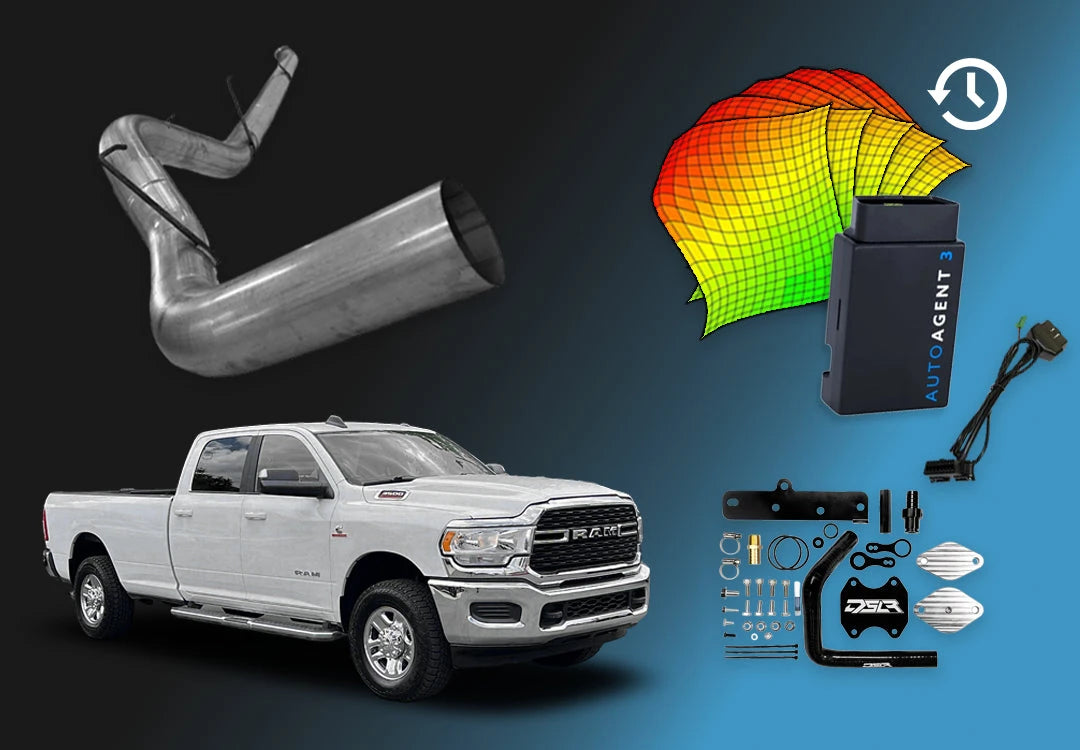 DIESELR 6.7L RAM Cummins All-In-One Kit w/ EZ Lynk (2022-2024) All In One Kit (Basic) DIESELR Corp 4 week support 5-Inch Downpipe Back (Stainless Steel) Dieselr Signature EGR Upgrade Kit