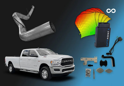 DIESELR 6.7L RAM Cummins All-In-One Kit w/ EZ Lynk (2022-2024) All In One Kit (Basic) DIESELR Corp Lifetime Support 4-Inch Downpipe Back (Stainless Steel) EGR Upgrade kit