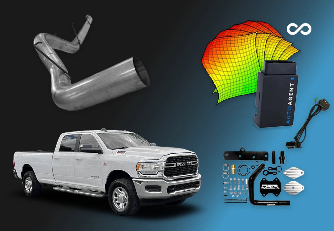 DIESELR 6.7L RAM Cummins All-In-One Kit w/ EZ Lynk (2022-2024) All In One Kit (Basic) DIESELR Corp Lifetime Support 4-Inch Downpipe Back (Stainless Steel) Dieselr Signature EGR Upgrade Kit