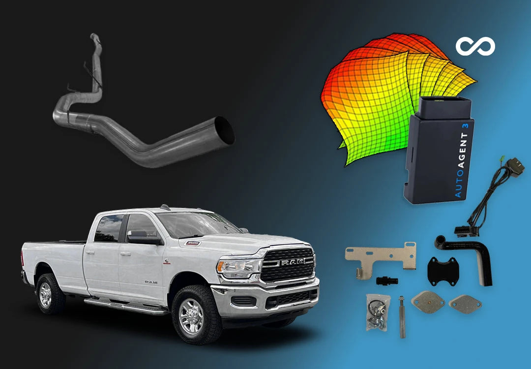 DIESELR 6.7L RAM Cummins All-In-One Kit w/ EZ Lynk (2022-2024) All In One Kit (Basic) DIESELR Corp Lifetime Support 4-Inch Flex Pipe Back Single (Aluminized) EGR Upgrade kit