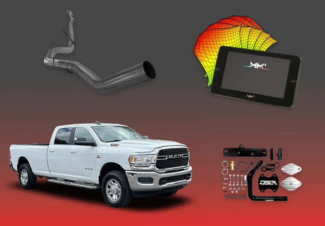 DIESELR 6.7L RAM Cummins All-In-One Kit w/ MM3 (2022–2024) All In One Kit (Basic) DIESELR Corp SOTF 5 Tunes (Pickup Only) 4 inch Downpipe Back Exhaust - Single (Stainless steel) Dieselr Signature EGR Upgrade Kit