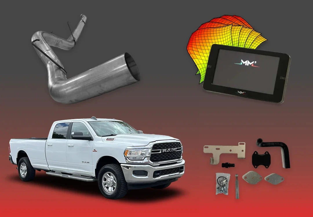 DIESELR 6.7L RAM Cummins All-In-One Kit w/ MM3 (2022–2024) All In One Kit (Basic) DIESELR Corp SOTF 5 Tunes (Pickup Only) 5 inch Downpipe Back Exhaust - Single (Stainless steel) EGR Upgrade kit