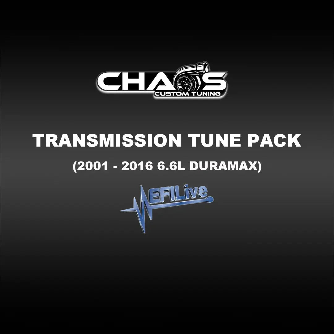 CCT EFI Live A40-A50 Transmission Tune Files (2001-2016 6.6L Duramax) TCM Tune File Chaos Custom Tuning 