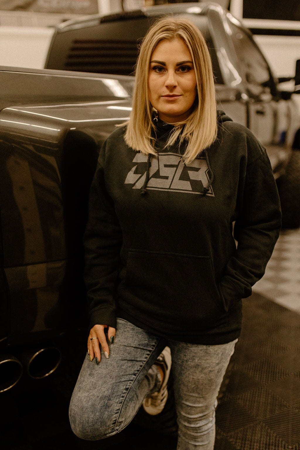 DSLR Black on Black Heavyweight Hoodie Hoodie DSLR 