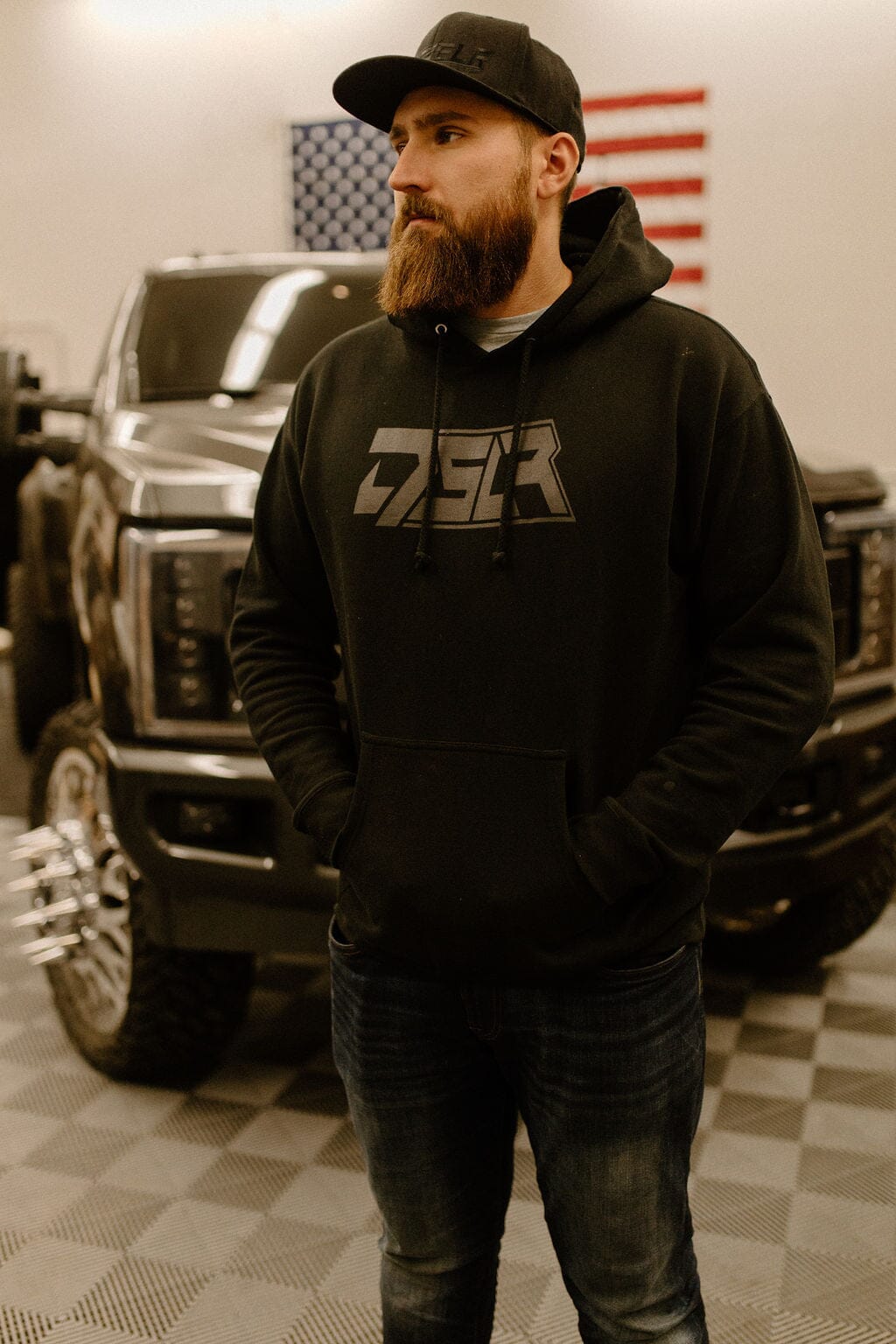 DSLR Black on Black Heavyweight Hoodie Hoodie DSLR 