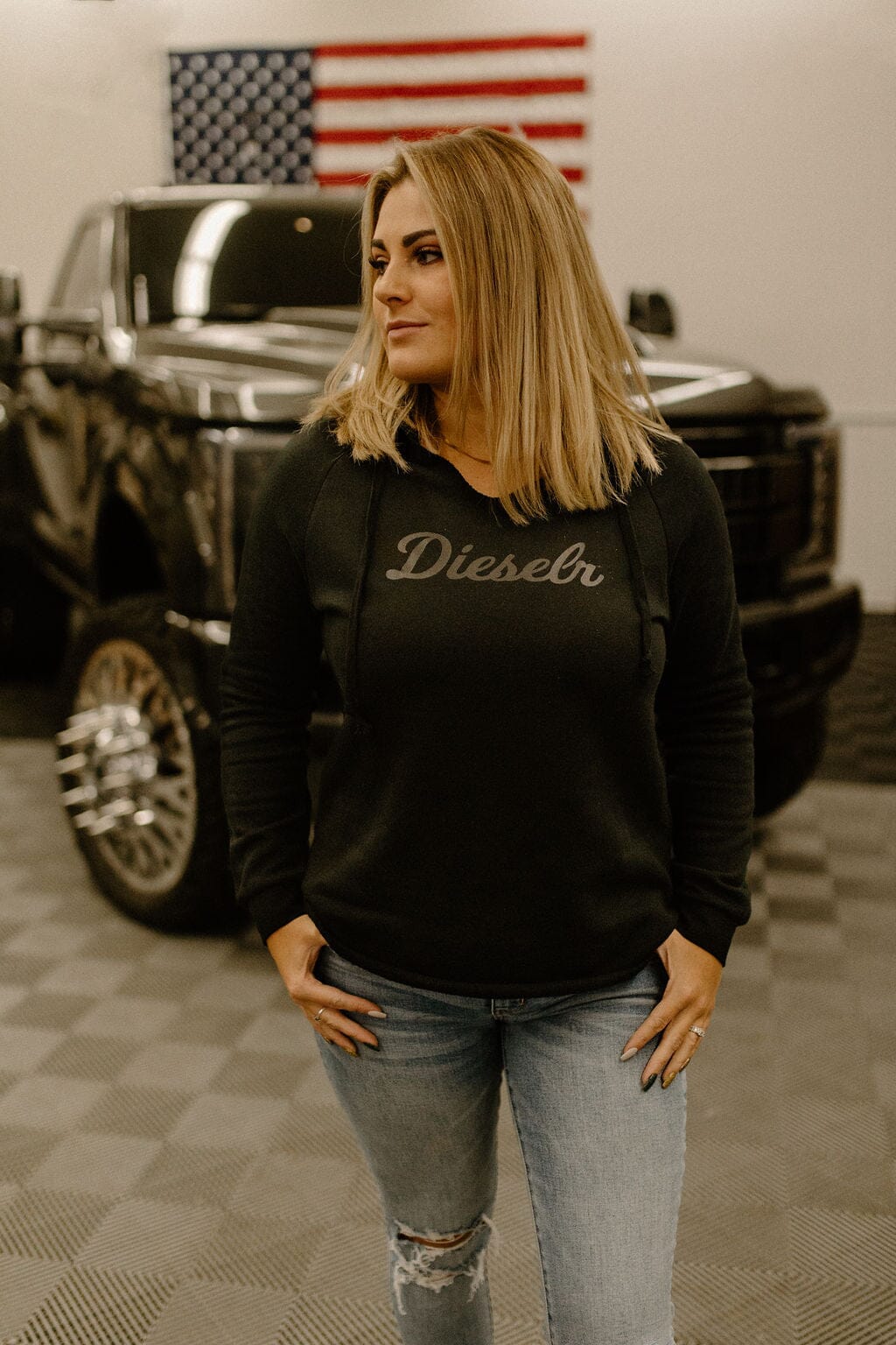 Dieselr Women's Lightweight Hoodie Hoodie DSLR 