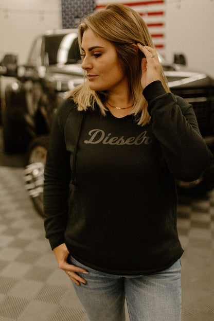 Dieselr Women's Lightweight Hoodie Hoodie DSLR XS Black 