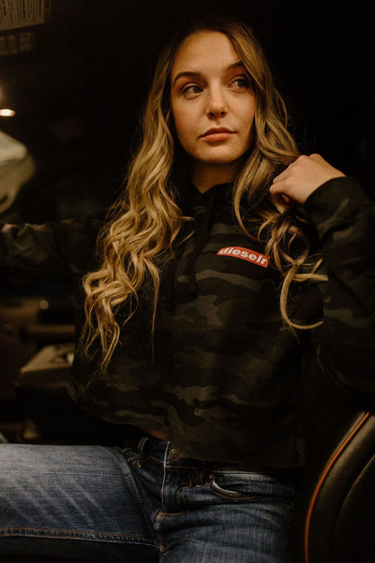 Dieselr Camo Crop Hoodie Apparel DSLR 