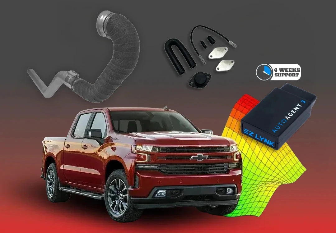 DIESELR 3.0L GM Duramax LM2 E46 All in one kit w/ EZ Lynk (2019-2022) All In One Kit (Basic) DIESELR Corp Limited 4-week Support Pack Cat & DPF Straight - Race Pipe (Stainless Steel) 