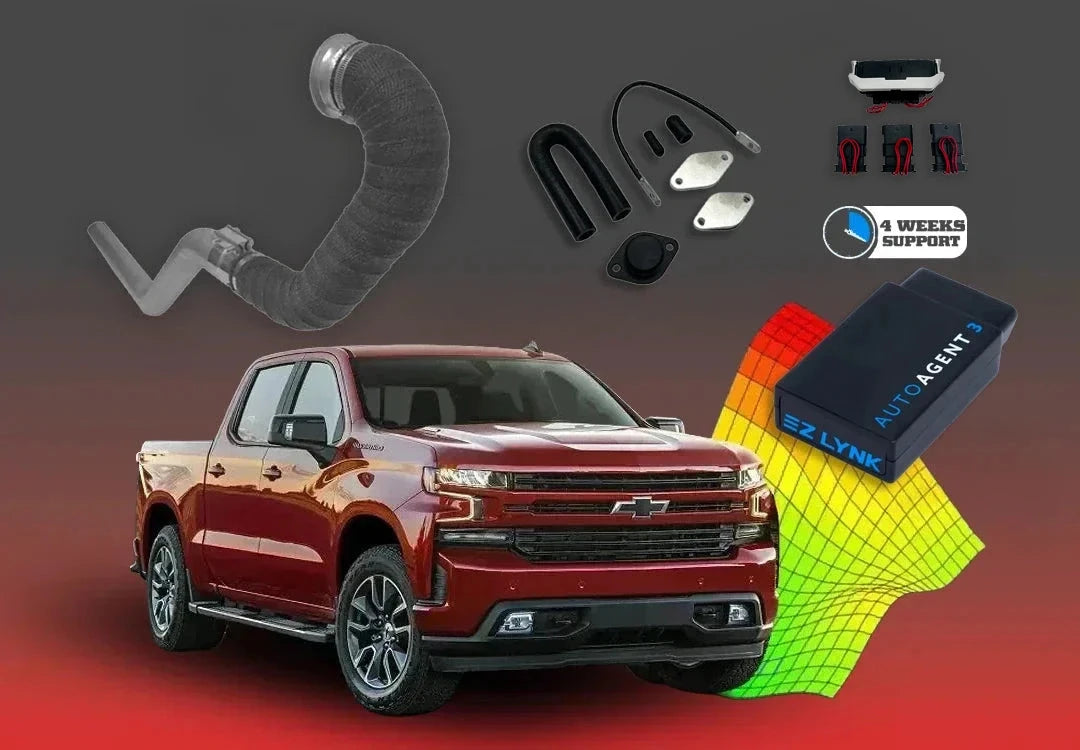 DIESELR 3.0L GM Duramax LM2 E46 All in one kit w/ EZ Lynk (2019-2022) All In One Kit (Basic) DIESELR Corp Limited 4-week Support Pack Cat & DPF Straight - Race Pipe (Stainless Steel) 