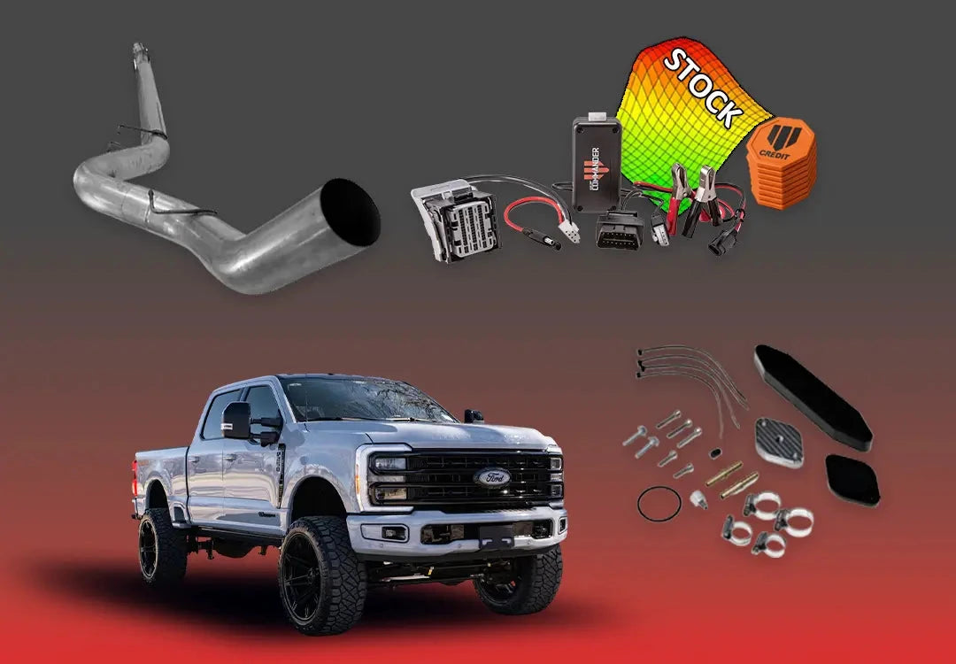DIESELR 6.7L Ford Powerstroke All In One Kit (2023–2024) All In One Kit (Basic) DIESELR Corp. 2023-2024 Stock 5-inch Downpipe Back