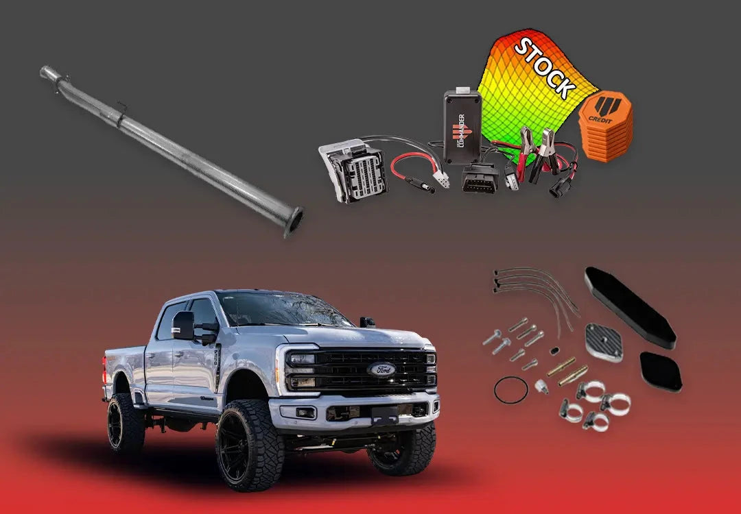 DIESELR 6.7L Ford Powerstroke All In One Kit (2023–2024) All In One Kit (Basic) DIESELR Corp. 2023-2024 Stock Cat & Dpf Straight - Race Pipe