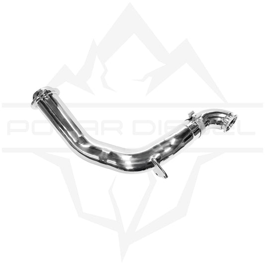 2020-2025 Powerstroke 6.7L Polished Polar Downpipe Turbocharger Down Pipe Polar Diesel 