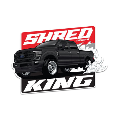 Dieselr Shred King Embossed Sticker Accessories DSLR 