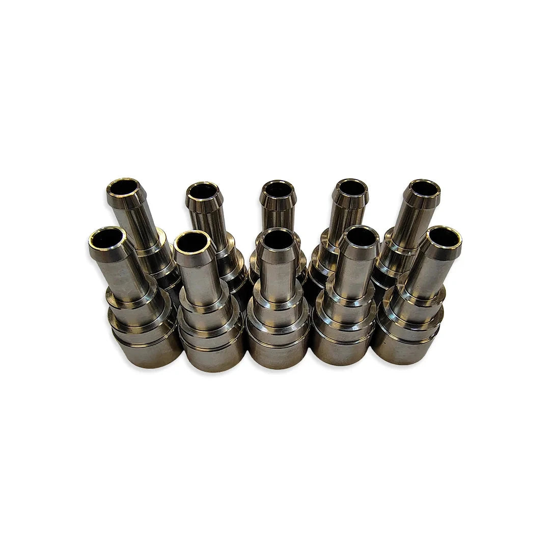 Dieselr Stainless Steel Heater Hose Connector Duramax 6.6L (2001-2023) Stainless Steel Heater Hose Connector Dieselr Parts 10 Pack 