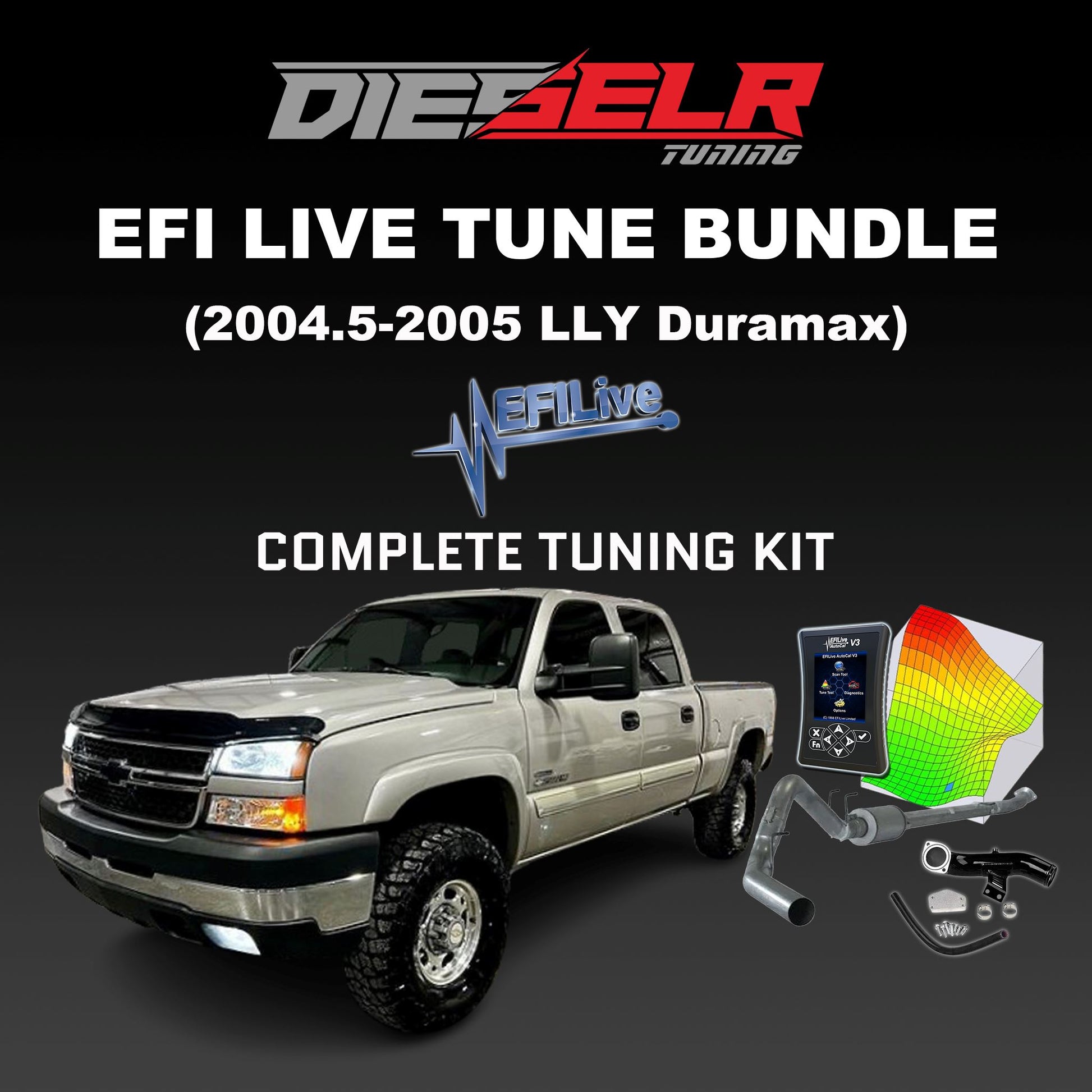 EFI Live Bundle (2004.5-2005 LLY Duramax) Bundle DIESELR Tuning 