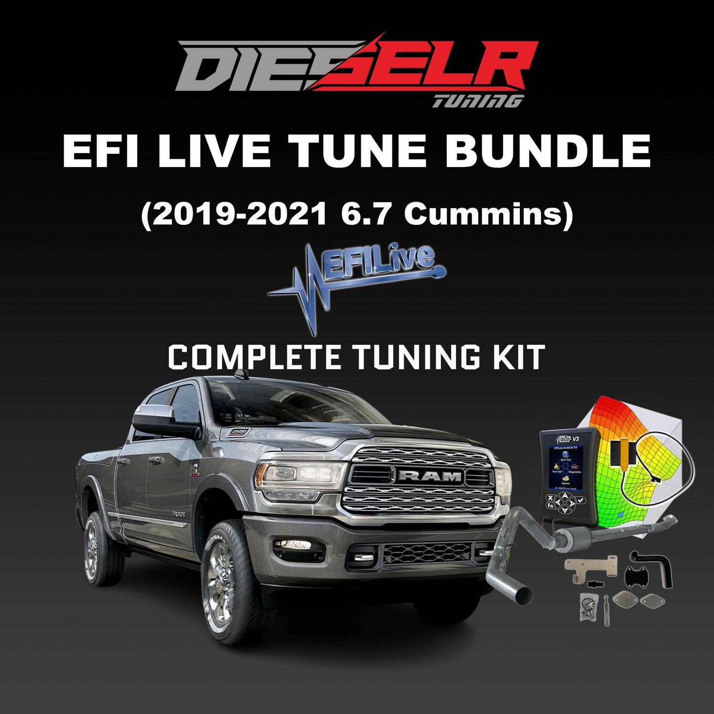 EFI Live Tune Bundle (2019-2021 6.7 Cummins) Bundle DIESELR Tuning 