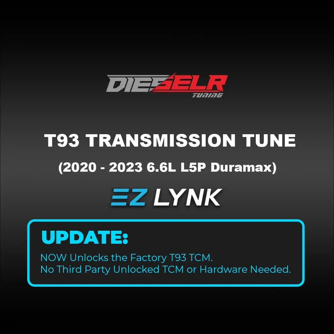 DIESELR EZ Lynk Transmission Tune File – T93 (2020-2023 6.6L L5P Duramax) Tune Files DIESELR Tuning 