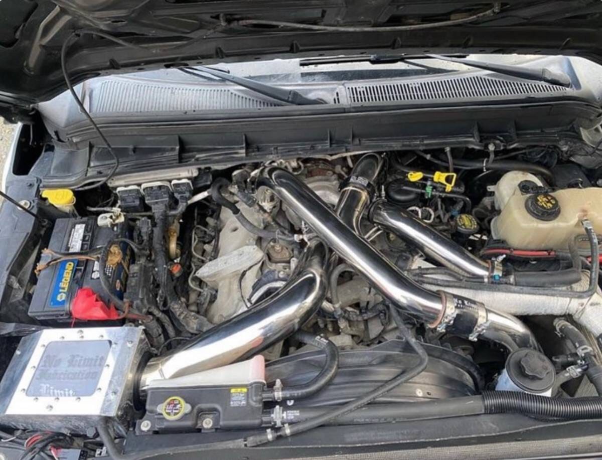 No Limit Fabrication Stainless Intercooler Piping Kit - Ford Powerstroke 6.7L (2015-2016) Engine Intake Manifold No Limit Fabrication 