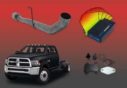 DIESELR 6.7L RAM Cummins All-In-One Kit (2013–2018) - Cab&Chassis All In One Kit (Basic) DIESELR Corp Full Support Pack (Unlimited Lifetime Support Package) Dieselr EGR Kit Dieselr 4-inch Aluminized DPF Race Pipe with Muffler(Cab & Chassis)