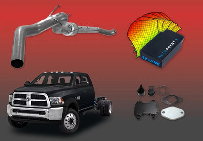 DIESELR 6.7L RAM Cummins All-In-One Kit (2013–2018) - Cab&Chassis All In One Kit (Basic) DIESELR Corp Full Support Pack (Unlimited Lifetime Support Package) Dieselr EGR Kit Dieselr 5-inch Stainless Steel Turbo Back Single with Muffler (Cab & Chassis)